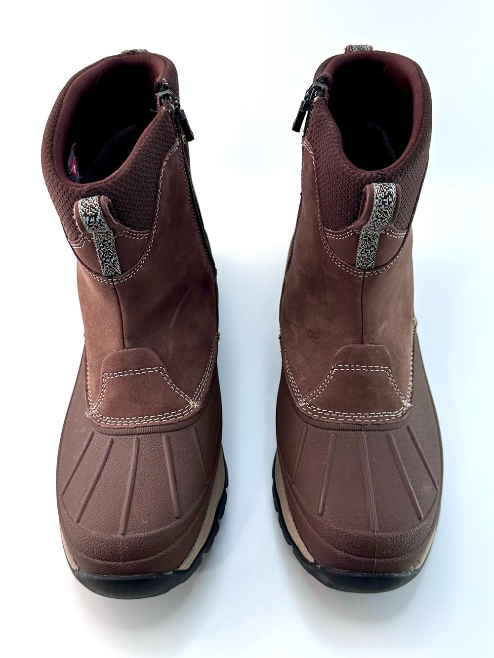 LL Bean Women's Boots Size 9 Medium Brown Leather Waterproof EUC